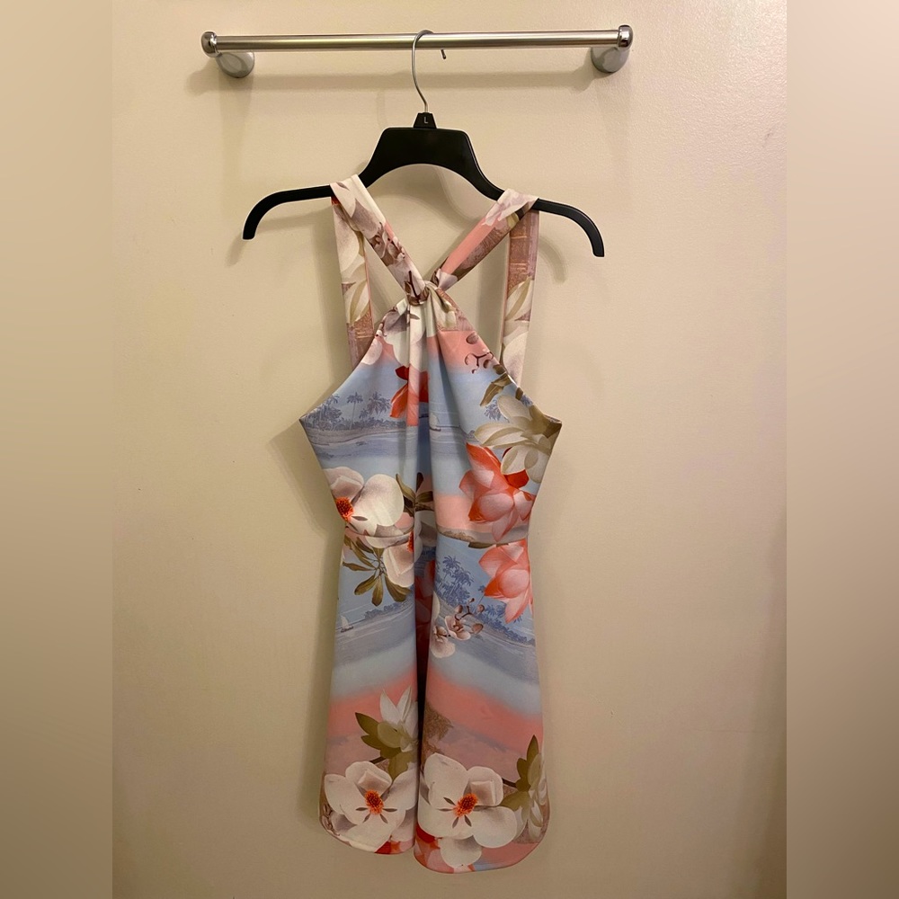 Michael Kors A-line floral dress